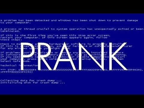 ☻ COMPUTER PRANK ☻ Microsoft WINDOWS 7 Crash ☻ Blue Screen of Death (BSOD) ☻ #Geek #Nerd #tech