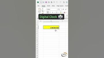 How to create a digital clock in excel #shorts #viral #youtubeshorts