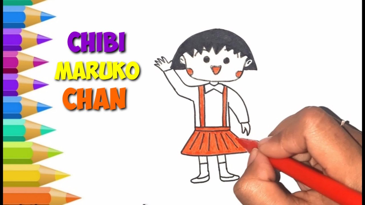  Menggambar kartun  CHIBI MARUKO CHAN YouTube