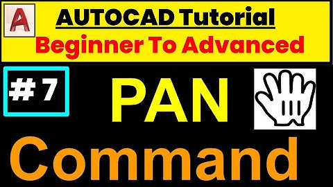 Pan command || Autocad tutorial || use pan command || pan command in autocad || EduAish