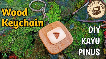 ASMR Scrollsaw | Wooden Keychain #asmr #woodworking #scrollsaw