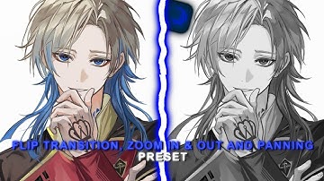 Flip Transition + Zoom In & Out + Panning Alight Motion XML (Preset)