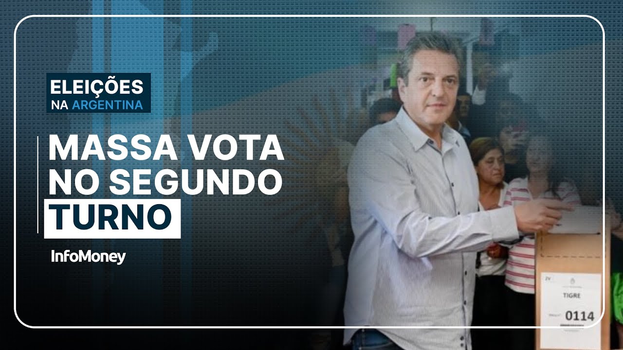 Candidato do partido governista, Massa vota no segundo turno na Argentina