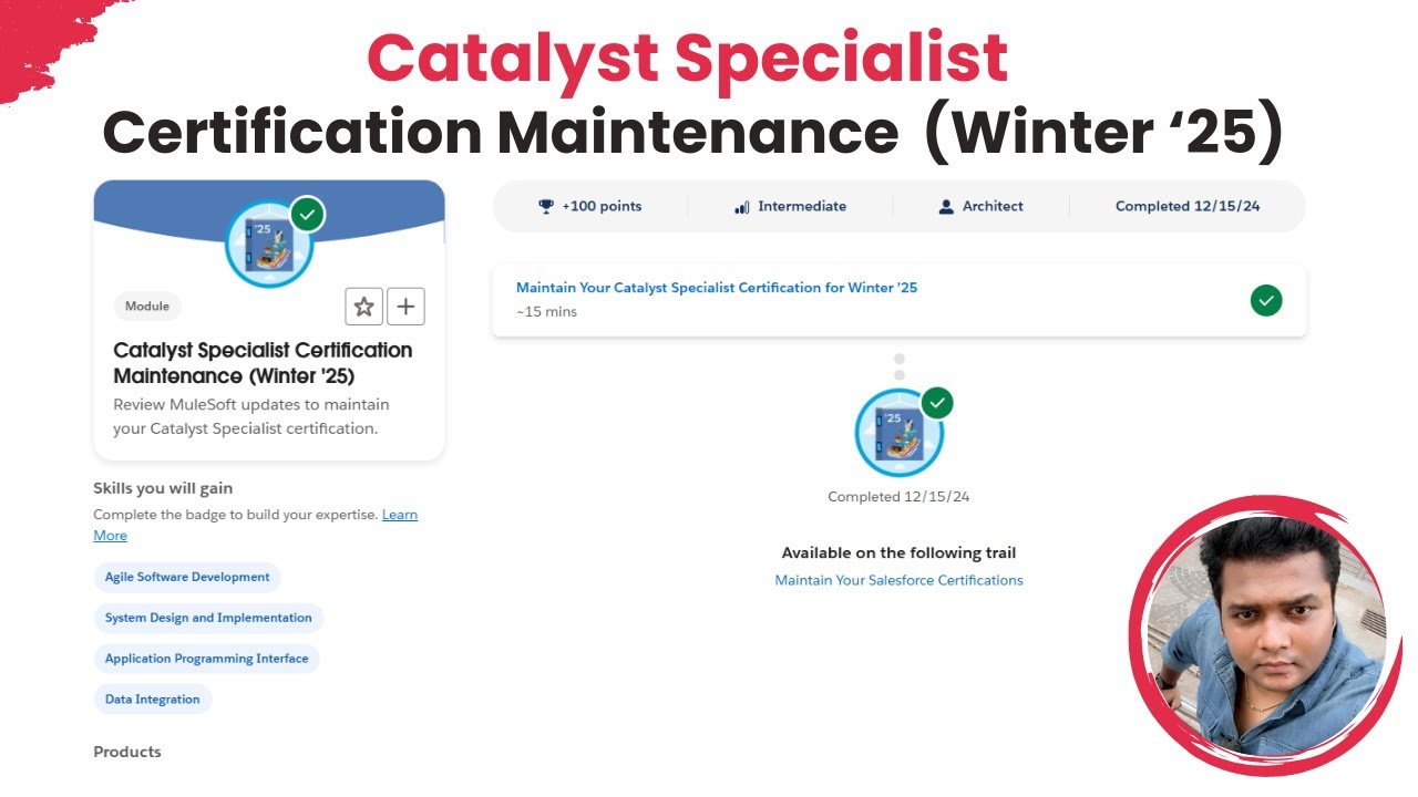 Catalyst Specialist Certification Maintenance (Winter '25): Key Updates & Expert Tips!