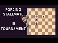 Forcing a stalemate in chess tournament by shashwata saha