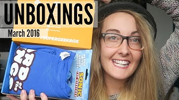 1Up and Super Geek Unboxing | March 2016 |