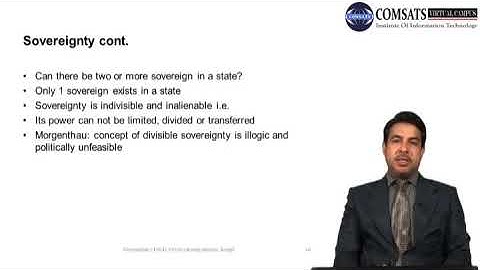 4. International Relations: Elements of Nation state system
