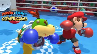 Boxing ( Gameplay ) Mario & Sonic At The Olympic Games Tokyo 2020 Bowser Jr VS Mario CPU Very Hard