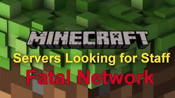 MineCraft Servers looking for DEV, Builder, and STAFF!!!