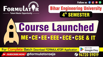 BEU 4th Semester Course Launched II ME II CE II EE II EEE II ECE II CECA II CSE II Biggest Offer