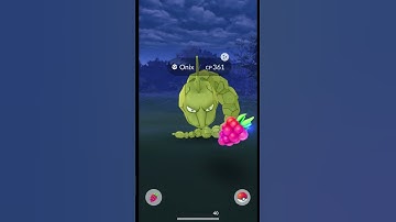 Catching a ✨SHINY ONIX but... #shorts #pokemon #pokemongo #pokémon #ONIX  #shinypokemon