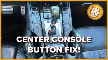 Porsche Cayenne 958 Remove and FIX the Buttons on the Center Console!