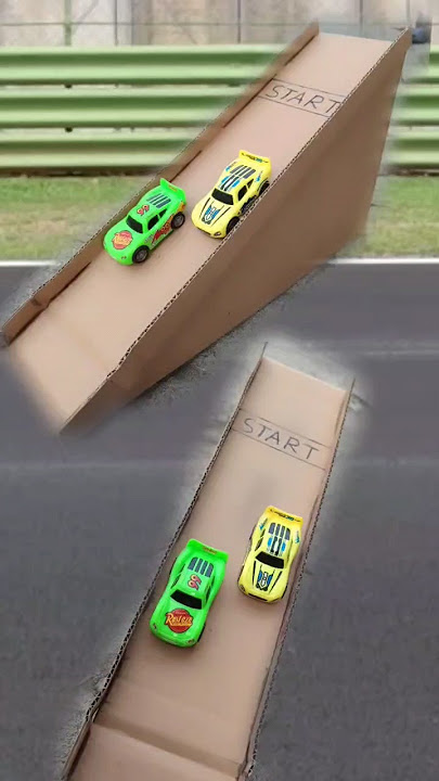 cardboard car racing circuit #creation #craft #cardboard #crafts #tutorial #racing #mobile