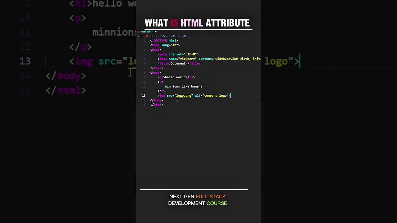 Lec 13: Next Gen Full Stack Development Course #html #webdevelopment #htmlcourse  #coding #html5