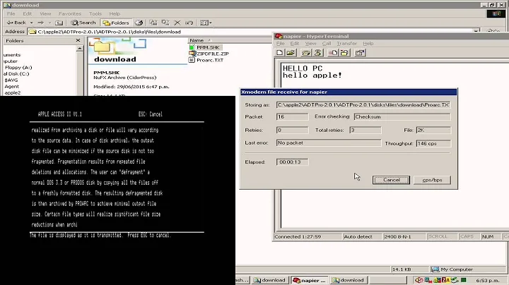 Apple Access II- Apple To PC - Apple File Transfer