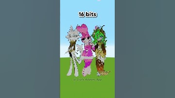 Minecraft Sprunki Wenda X Pinki X Vineria：1 bit 2 bits 4 bits 8 bits 16 bits 32 bits 64 bits