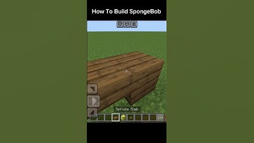 How To Build SpongeBob SquarePants 🧽 🍍 #minecraft #shorts #spongebob (Channel Credit In Description)