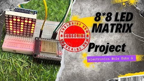 MAX7219 8x8 LED Matrix -Basics | Working | Circuit | Simulation | Arduino Code #esp32 #arduino #diy