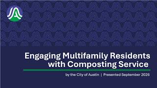 Engaging Multifamily Residents with Composting Service