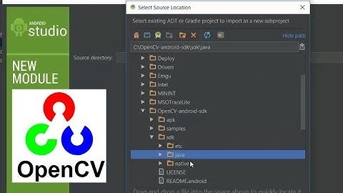 Install and Create OpenCV project on Android Studio