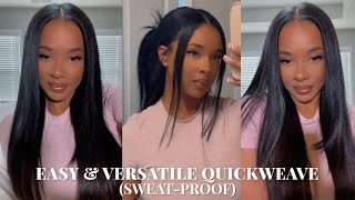 HOW TO: QUICKWEAVE REMOVAL + EASY \& VERSATILE QUICKWEAVE W\/ POP OF COLOR (UNDETECTABLE)