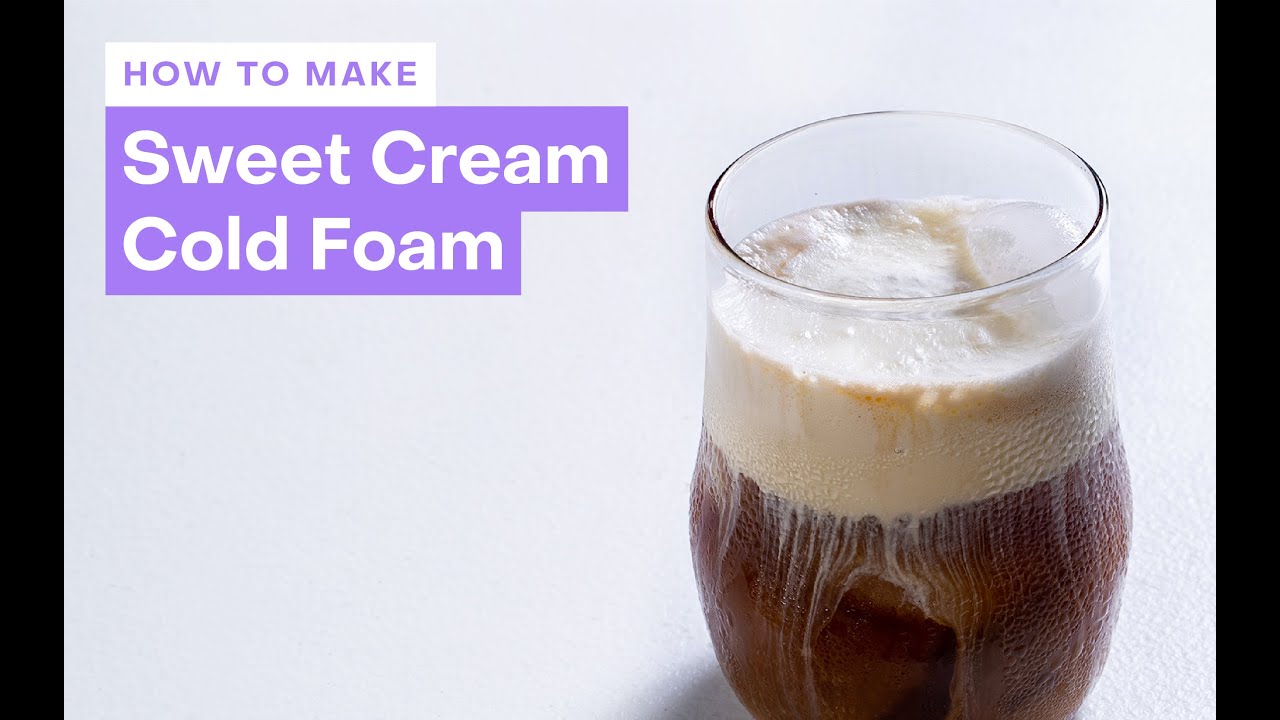 Starbucks Sweet Cream Cold Foam (3 Ingredients) - Homebody Eats