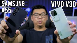 KETIKA MEWAH KETEMU SOLID!! FULL COMPARISON SAMSUNG GALAXY A55 5G VS VIVO V30 5G