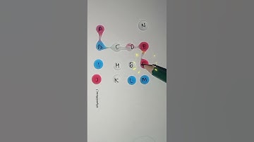 Drawing A Starlight Line Path With Alfabet A To N #line #art #maths #shorts