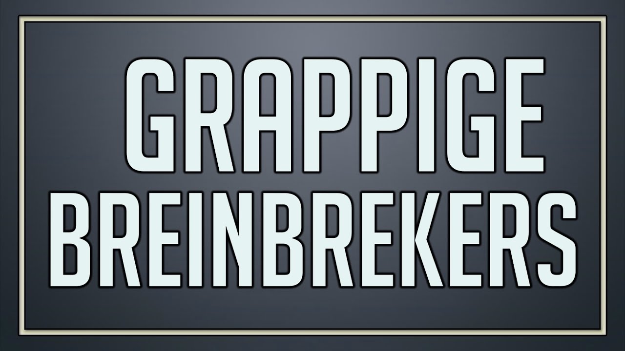 Verwonderlijk 6 grappige breinbrekers - YouTube OT-32