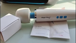 Magic Wand Massager Rechargeable HV 270 – Cordless Multi Function Variable Speed Neck Massager