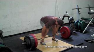 www.JoshCourageTraining.com -- Max Deadlift  Josh Courage
