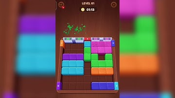 Wood Away Block Jam Level 61 Walkthrough Solution