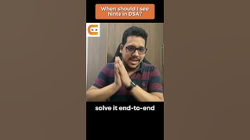When Should I See Hint In Data Structures And Algorithms #shorts