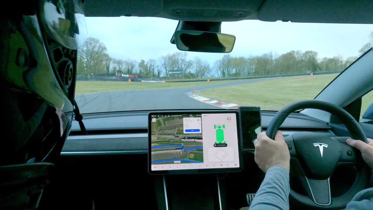 Model 3 Performance at Brands Hatch, Kent.