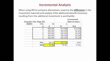 ENGR 221 - Class 21 (Incremental IRR Analysis) 10 Oct 2016