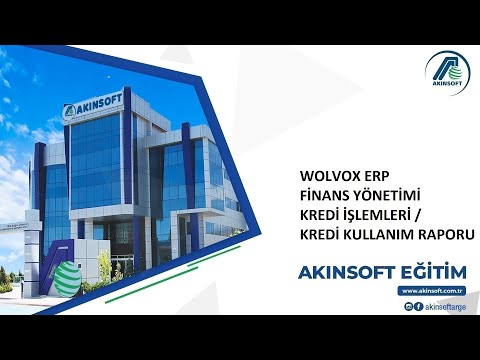 WOLVOX ERP Finans Yönetimi - Kredi İşlemleri / Kredi Kullanım Raporu