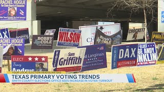 Smith County reports major increase in primary voting turnout