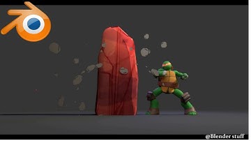 Teenage mutant turtle animation in blender.