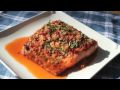 Food Wishes Recipes - Garlic Ginger Salmon Recipe - Grilled Salmon with Garlic, Ginger and Basil Sauce