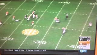 Celebrity Cam Sutton Punt return for TD vs Vandy Wealth