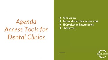 ADA Workshop Series #4 of 4 - Dental and Communication