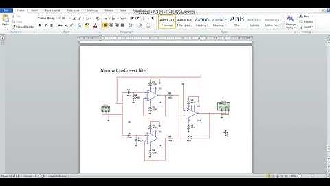 Narrow band Reject Filter  Simulation Using MultiSim