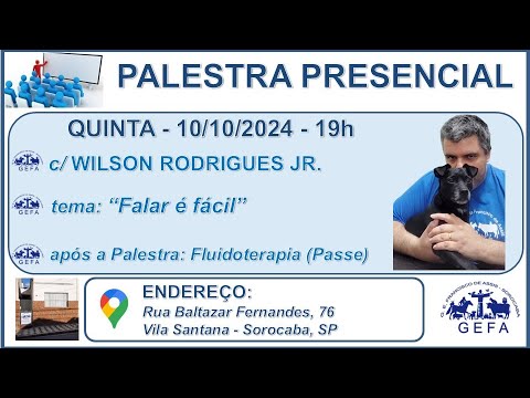 Assista: Palestra Presencial - c/ WILSON RODRIGUES JÚNIOR (10/10/2024)