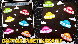 Membuat Daftar Piket Kelas || Jadwal Piket - Jadwal Pelajaran || Hiasan Dinding Kelas Kreatif