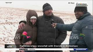 Families Enjoy Snowfall With Friends In Kugompo