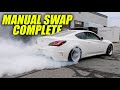 FINISHING THE MANUAL SWAP ON THE GENESIS! *Used 240sx Parts*