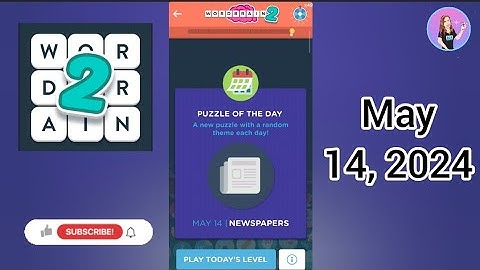 WordBrain 2 Daily Puzzle May 14, 2024 Solution