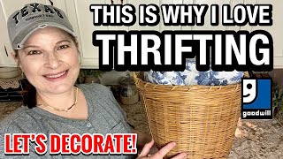 You will never guess! GOODWILL THRIFTING AND THRIFT HAUL! THRIFT SHOPPING \& decorate with me