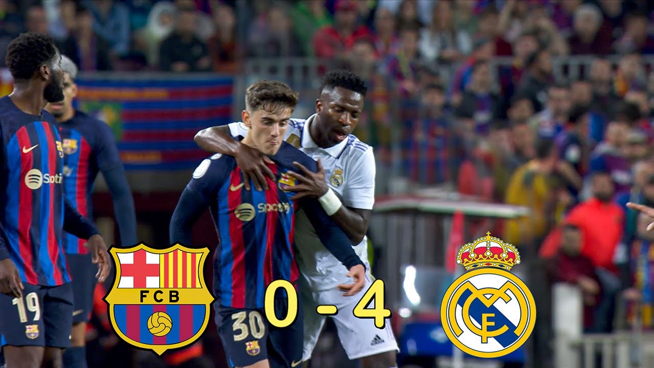 FC Barcelona vs Real Madrid 0 4 202223 CDR Semi Final FULL Match 1080i