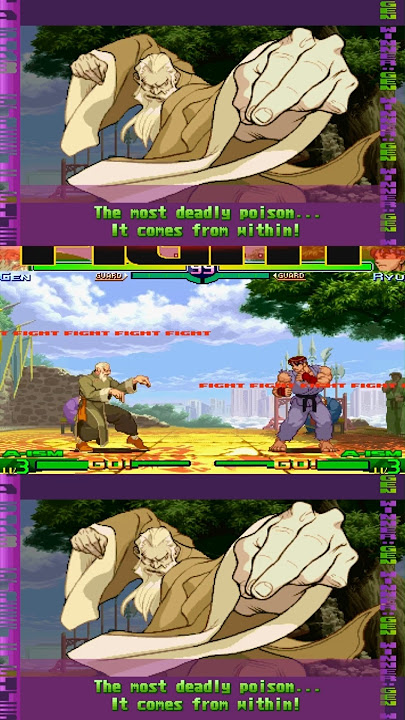 Kung fu master Gen with perfect kicks against Ryu ! #streetfighter #streetfighteralpha3 #sfa3 #sf3